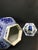 Vintage Chinese Art Porcelain Blue and White Hexagonal Temple Covered Vase For Sale - Image 9 of 9