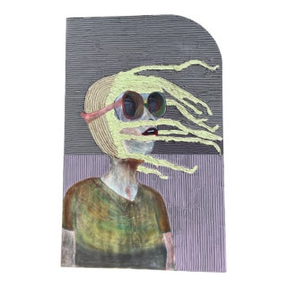 “Breaking Through the Lines” Boho Chic Painting For Sale