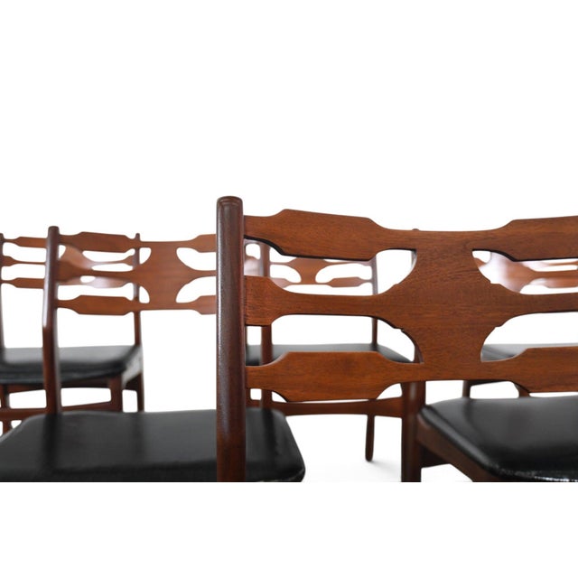 1960s Set of Six Danish Modern Dining Chairs in Teak For Sale - Image 12 of 13