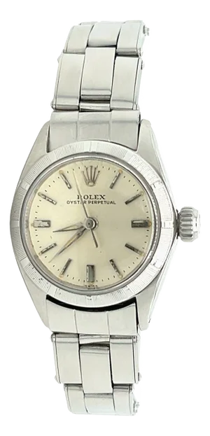 Vintage Rolex Oyster Perpetual 6623 Women's 25mm Dial Watch in Steel