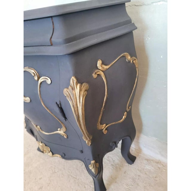 Louis Xv Style Lacquered Bedside Table For Sale - Image 9 of 12