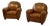 Vintage Leather Club Chairs, 2000s, Set of 2 For Sale