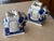 Vintage Elephant Chinoiserie Ceramic Glazed Candle Holders Pair For Sale - Image 4 of 8