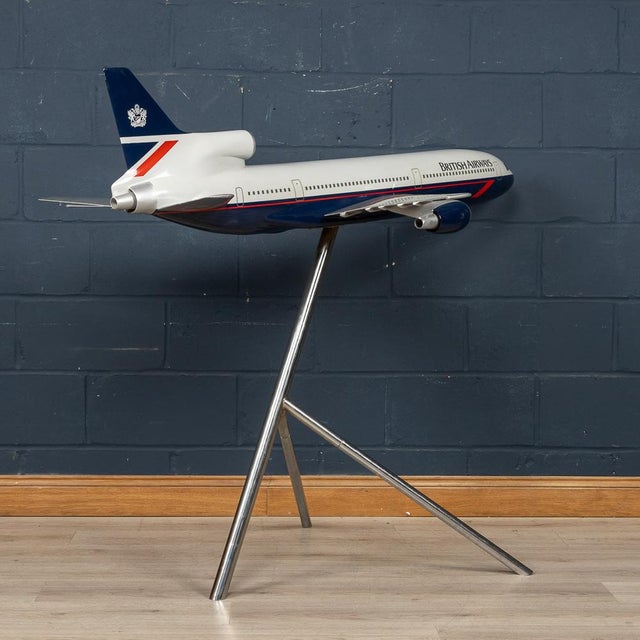 Metal Large Model Tristar Jet Plane with British Airways Landor Livery, England, 1990s For Sale - Image 7 of 18