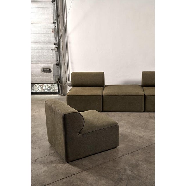 Modular Sofa in Grey Green Fabric from Eave, Set of 7 For Sale - Image 11 of 14