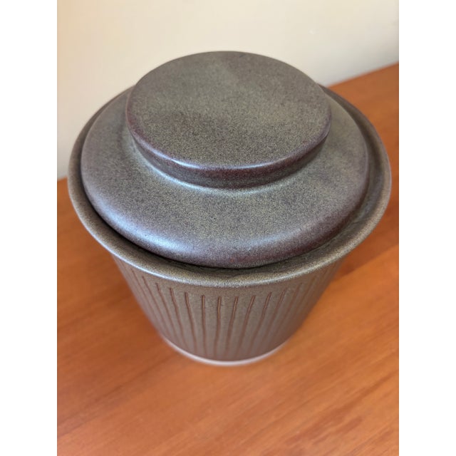 Gordon & Jane Martz Gordon & Jane Martz | Marshall Studios | Ceramic Lidded Canister Jar For Sale - Image 4 of 11