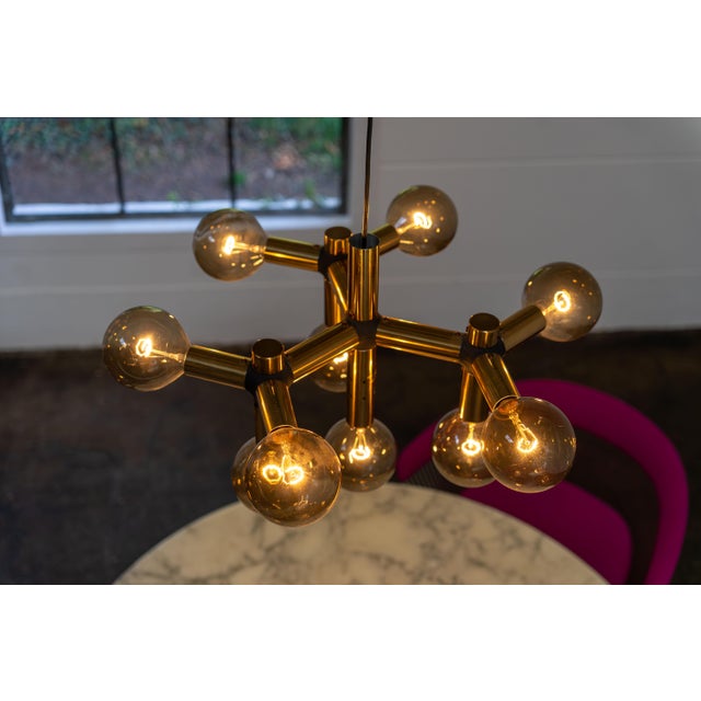 Atomic Chandelier by Trix & Robert Haussmann for Swiss Lamp International, 1960s For Sale - Image 4 of 15