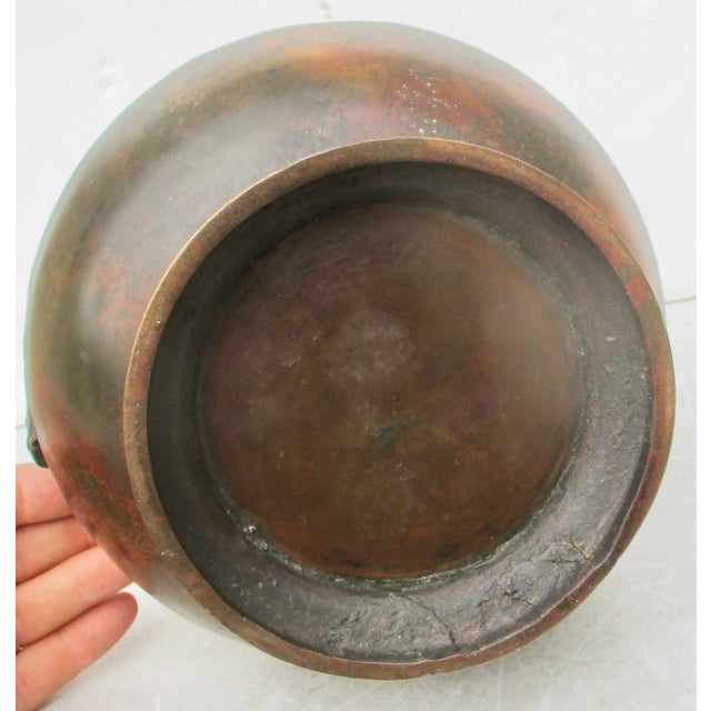 Bronze Antique Japanese Bronze Carp Vase For Sale - Image 8 of 13