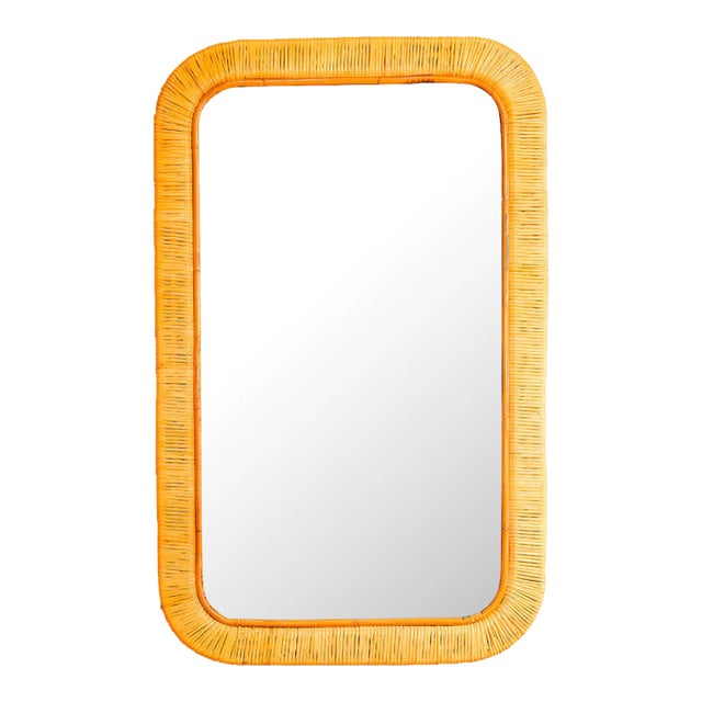 Kai Rattan Mirror For Sale