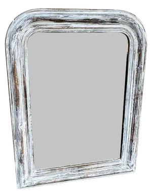 19th Century French Carved Wood & Gesso Mirror