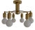Hollywood Regency Space Age Brass Ceiling Light For Sale