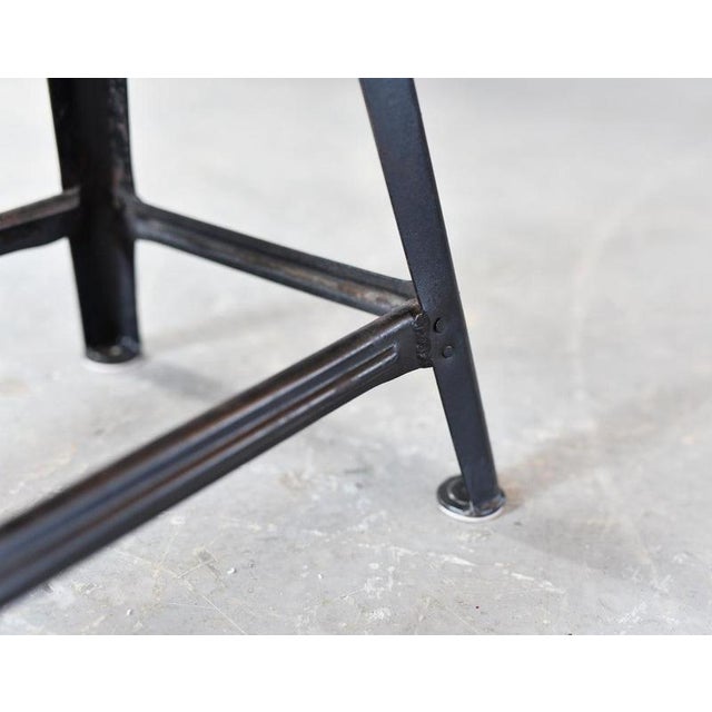 Bauhaus Industrial Factory Stool by Rowac, 1920s For Sale - Image 3 of 4