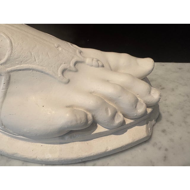 Classical Roman Plaster Sculpture of a Roman Foot by Pj Hone, London For Sale - Image 3 of 10