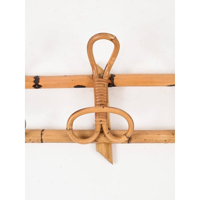 1960s Large Coat Rack in Rattan with Bamboo and Wicker by Franco Albini, Italy, 1960s For Sale - Image 5 of 13
