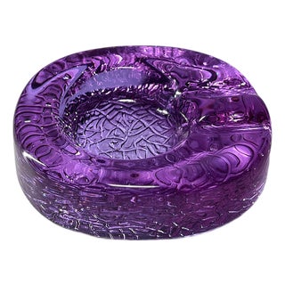 Alexandrite Glass Ashtray, Italy, 1970s For Sale