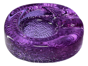 Alexandrite Glass Ashtray, Italy, 1970s