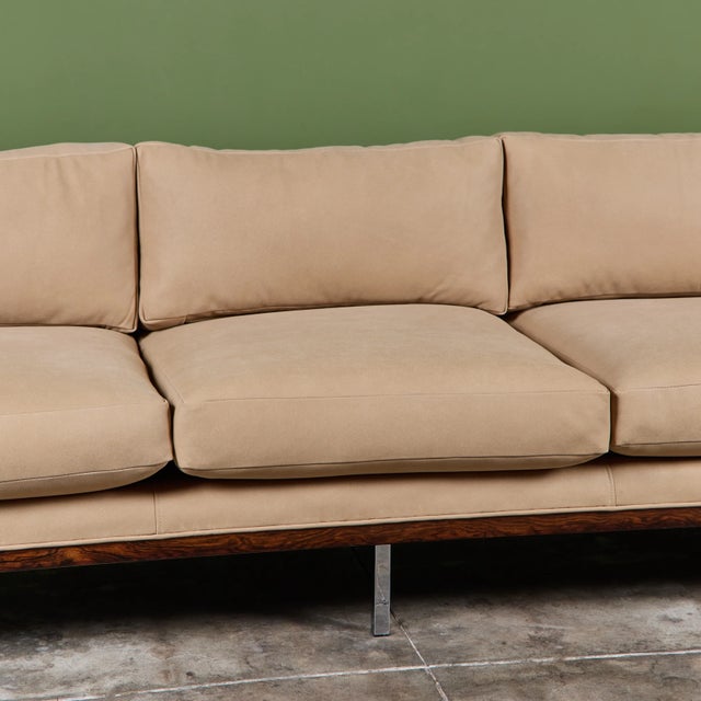Milo Baughman Rosewood Case Sofa for Thayer Coggin For Sale - Image 11 of 18