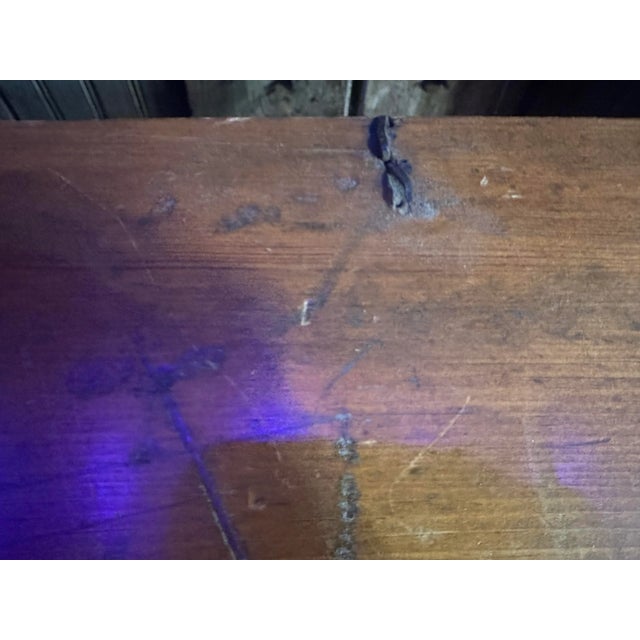 Antique 1800’s Primitive Wood Chest/Trunk For Sale - Image 4 of 11