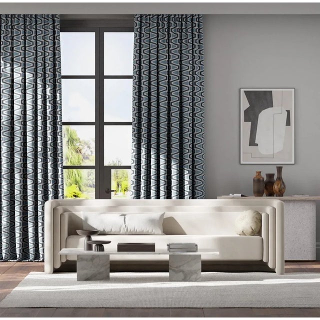 Perfect for curtains blinds and cushions Perception‚Äôs two colour crewel work is reminiscent of artisan embroidery....