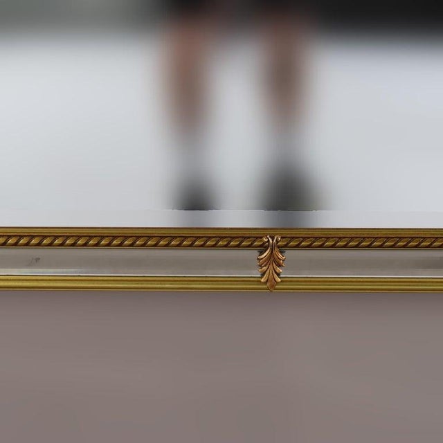 Large Vintage French Louis XVI Gilt Wall Mirror, Circa 1940 For Sale - Image 9 of 13