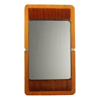 Vintage Mirror in Wooden Frame, 1960s For Sale