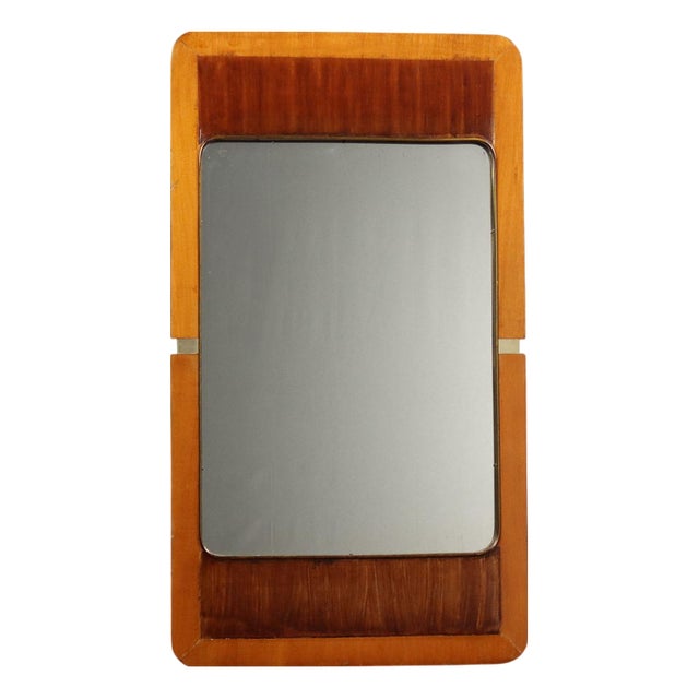 Vintage Mirror in Wooden Frame, 1960s For Sale
