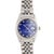Blue Rolex Datejust 16014 Blue Vignette Diamond Dial 36mm Steel White Gold Watch For Sale - Image 8 of 17