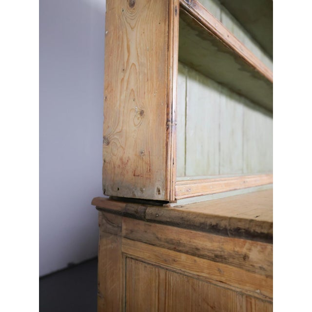 Monumental 10' Antique English Pine Country Kitchen Dresser - Circa 1870 For Sale In Orlando - Image 6 of 18