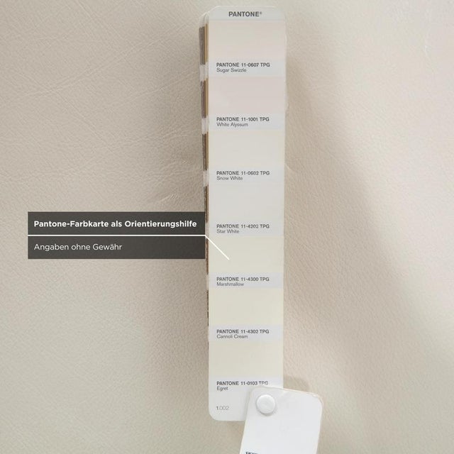 EGO Leather Three-Seater Sofa in Cream White from Rolf Benz, Set of 2 For Sale - Image 10 of 16