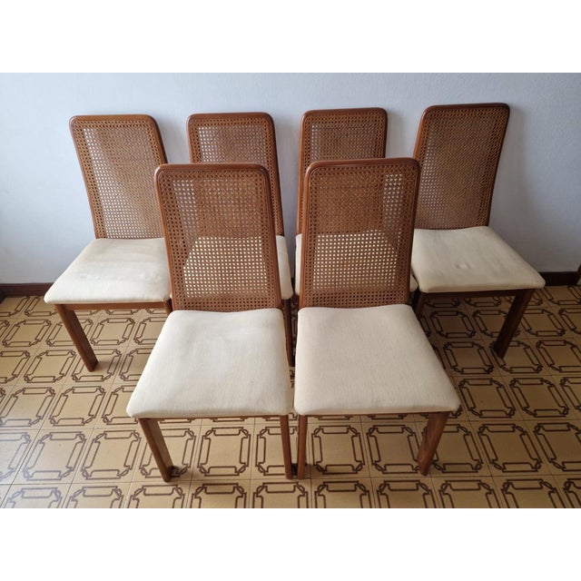 Vintage Vienna Straw Chairs, 1970s, Set of 6 For Sale - Image 4 of 18