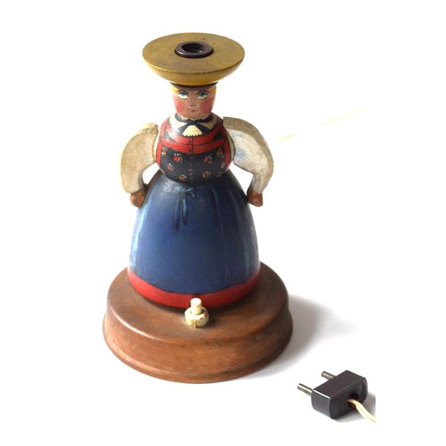 Wood Vintage South American Lamp, 1930s For Sale - Image 7 of 9