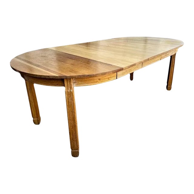 A. Brandt Ranch Oak Fort Worth 84” Oval Dining Table Rare Vintage