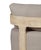 Wood Eclipse Outdoor Solid Teak Wood Revolving Chair Natural Look - Gray Fabric For Sale - Image 7 of 12