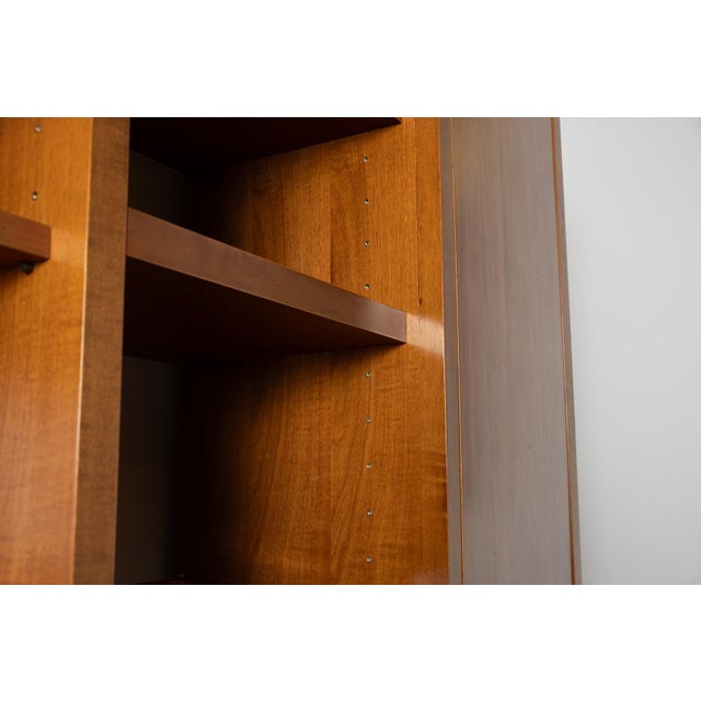 Vintage Italian Modern Walnut Bookcase, 1960s For Sale - Image 10 of 12