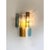 Multicolored Squared Murano Glass Wall Sconces by Simoeng, Set of 2 For Sale - Image 8 of 14