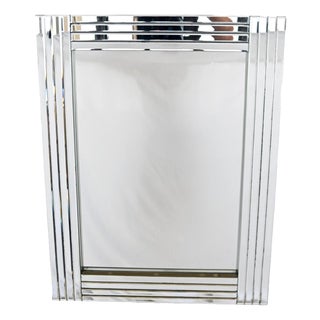 Art Deco Wall Mirror in Glass For Sale