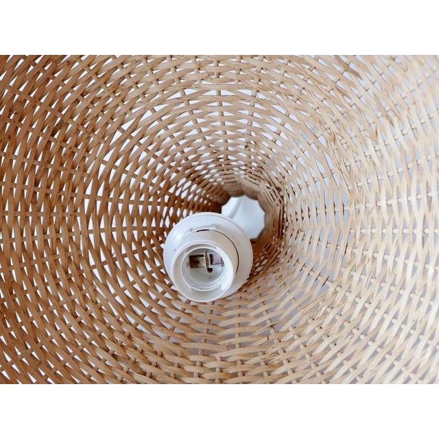 Mid-Century Modern Rattan Tulip Pendant Lamp, Germany, 1960s For Sale - Image 18 of 18