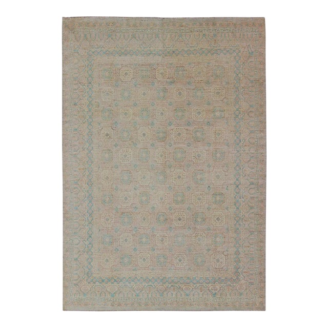 Khotan Geometric Medallion Rug by Keivan Woven Arts, 10'0 X 13'8" For Sale