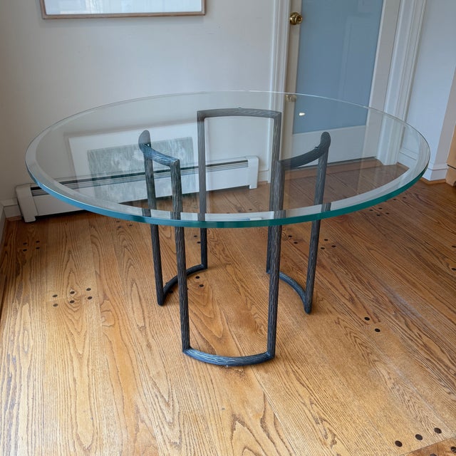 Modern McGuire Furniture Company Bronze and Glass Dining Table For Sale - Image 3 of 11