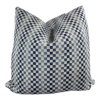 Kravet Couture "Vernazza" in Indigo 22" Pillows-A Pair For Sale