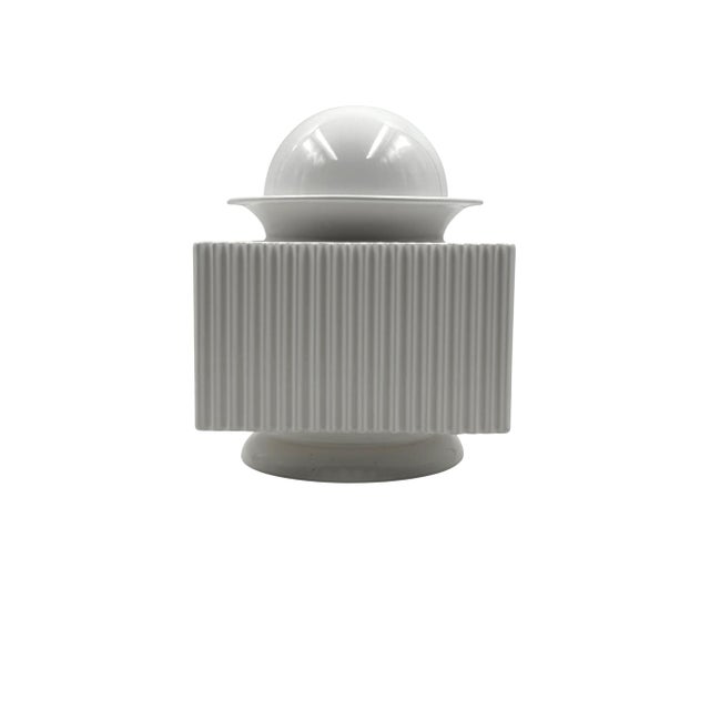 Ceramic Sergio Asti, Postmodern White Ceramic Vase, Cedit Italy 1970s For Sale - Image 7 of 18