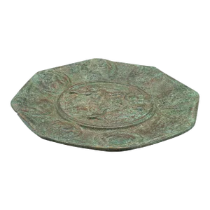 1800's Small Antique Georgian Bronze Octagonal Dish