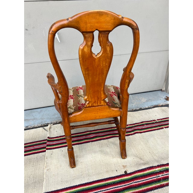 Antique Country French Provincial Carved Armchair, 18th Century For Sale - Image 10 of 12