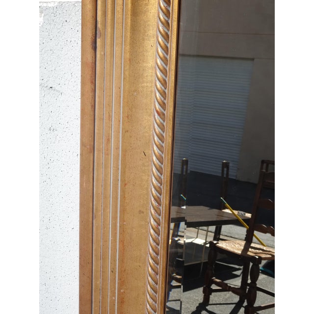Wood Vintage 69" Tall Classic Gold Frame Wall Mantle Mirror For Sale - Image 7 of 12