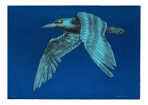 The Mechanical Bird - Original Lithograph by Aldo Turchiaro - 1980 1980