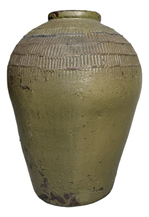 Japanese Tokoname Stoneware Storage Jar, 1900s