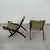 Vintage Ninfea Folding Armchairs by Gio Ponti for Fratelli Reguitti, 1950s, Set of 2, in Very Good conditions. Designed...