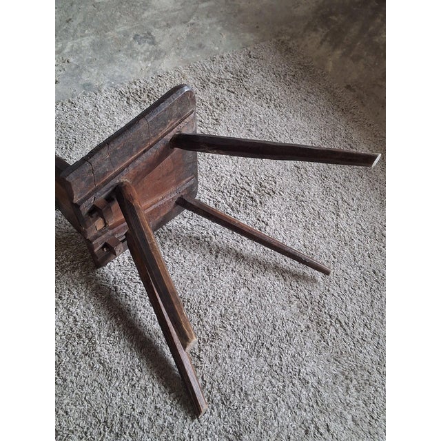 Wood German Peasant Chair with Heart Carving an Initials, 1814 For Sale - Image 7 of 9