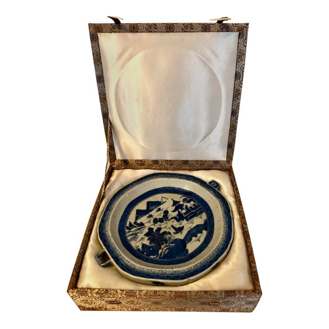 Ching Dynasty Export Ware Hot Water Plate For Sale
