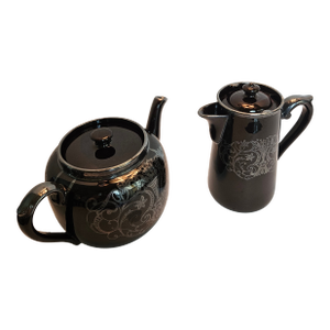 1930s Gibson Tea Pot and Chocolate Pot Set, Made in England- Set of 2